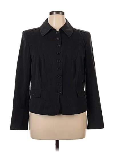 Pre-owned Lane Bryant Blazer Jacket In Black