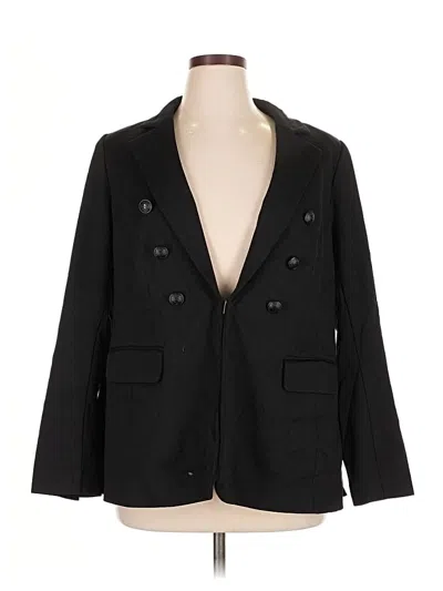 Pre-owned Lane Bryant Blazer Jacket In Black