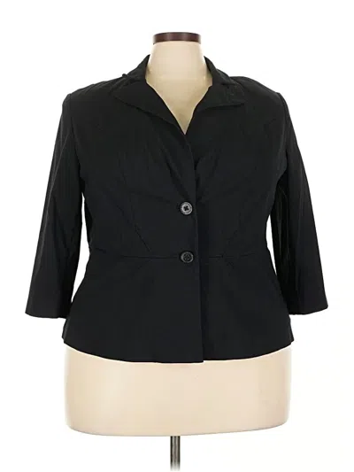 Pre-owned Lane Bryant Blazer Jacket In Black