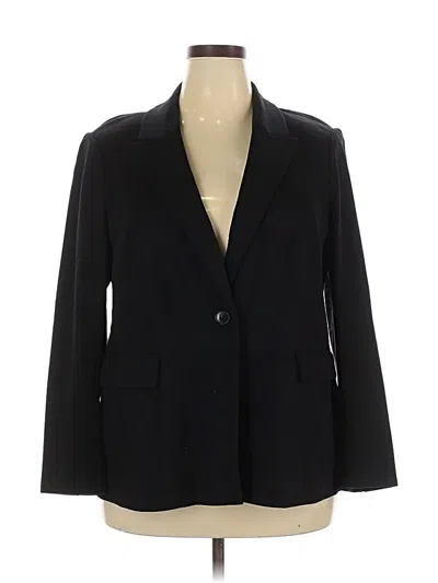 Pre-owned Lane Bryant Blazer Jacket In Black