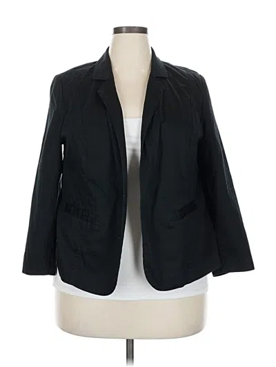 Pre-owned Lane Bryant Blazer Jacket In Black