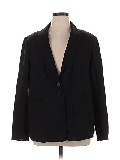 Pre-owned Lane Bryant Blazer Jacket In Black