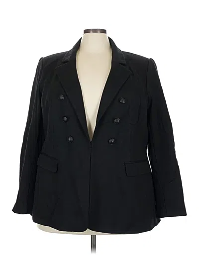 Pre-owned Lane Bryant Blazer Jacket In Black