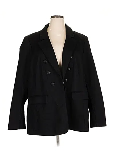 Pre-owned Lane Bryant Blazer Jacket In Black