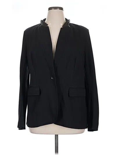 Pre-owned Lane Bryant Blazer Jacket In Black