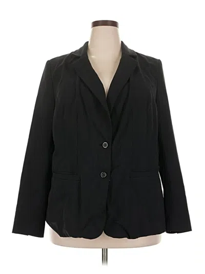 Pre-owned Lane Bryant Blazer Jacket In Black