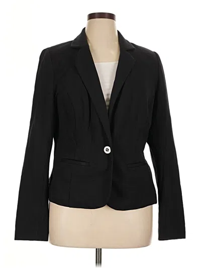 Pre-owned Lane Bryant Blazer Jacket In Black