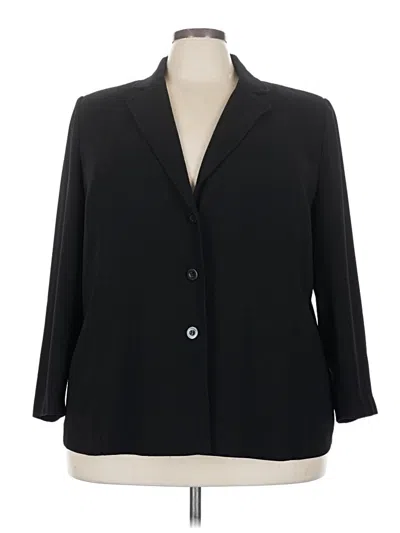 Pre-owned Lane Bryant Blazer Jacket In Black