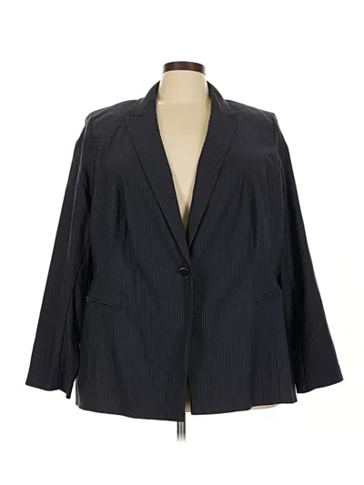 Pre-owned Lane Bryant Blazer Jacket In Black