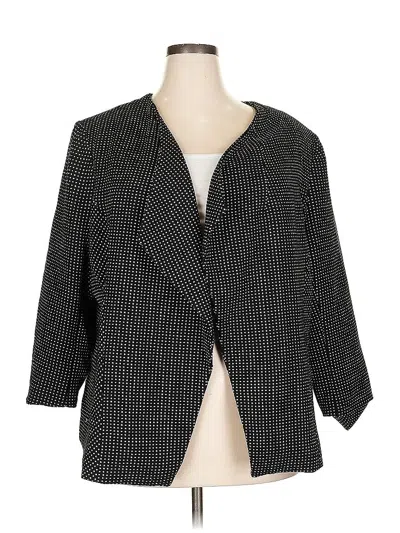 Pre-owned Lane Bryant Blazer Jacket In Black