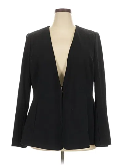 Pre-owned Lane Bryant Blazer Jacket In Black