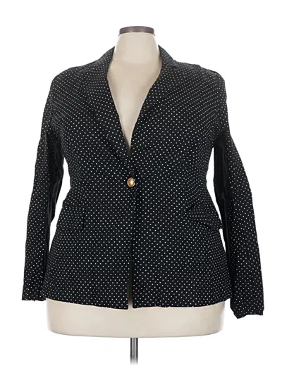 Pre-owned Lane Bryant Blazer Jacket In Black