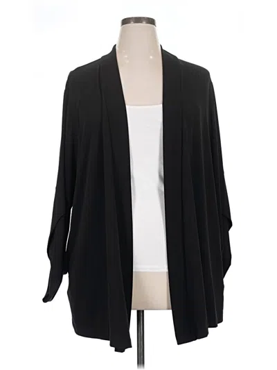 Pre-owned Lane Bryant Blazer Jacket In Black
