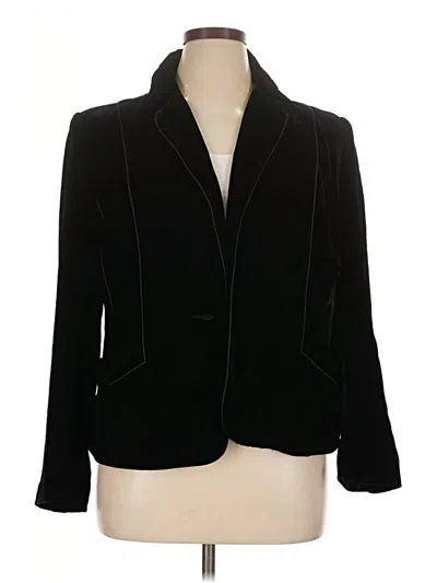 Pre-owned Lane Bryant Blazer Jacket In Black