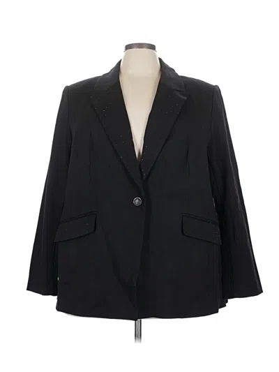 Pre-owned Lane Bryant Blazer Jacket In Black