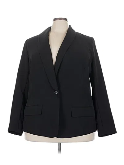 Pre-owned Lane Bryant Blazer Jacket In Black