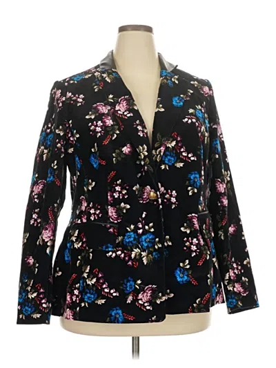 Pre-owned Lane Bryant Blazer Jacket In Black