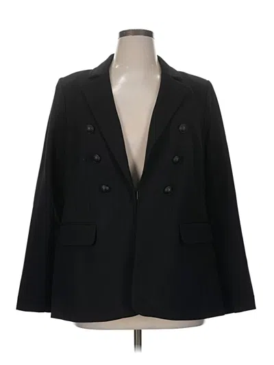 Pre-owned Lane Bryant Blazer Jacket In Black