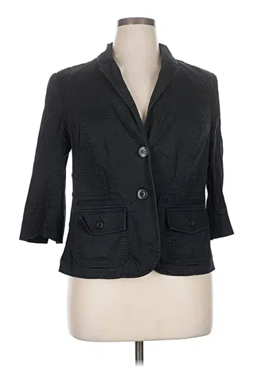 Pre-owned Lane Bryant Blazer Jacket In Black