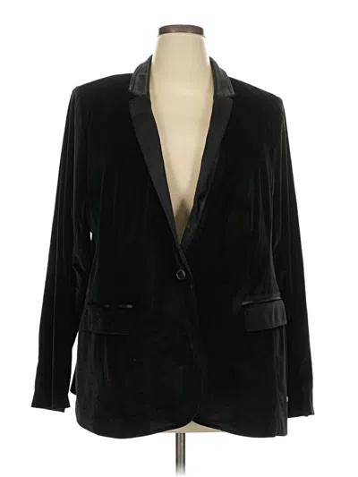 Pre-owned Lane Bryant Blazer Jacket In Black