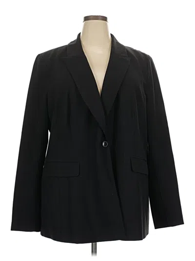 Pre-owned Lane Bryant Blazer Jacket In Black