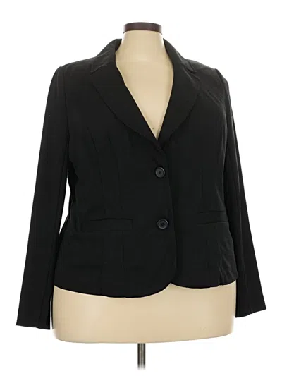 Pre-owned Lane Bryant Blazer Jacket In Black