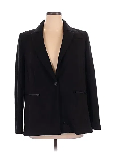 Pre-owned Lane Bryant Blazer Jacket In Black