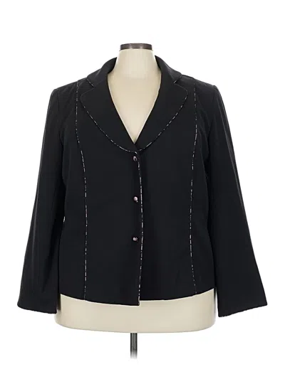 Pre-owned Lane Bryant Blazer Jacket In Black