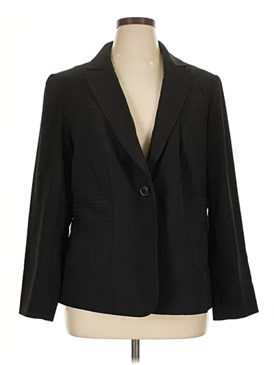 Pre-owned Lane Bryant Blazer Jacket In Black