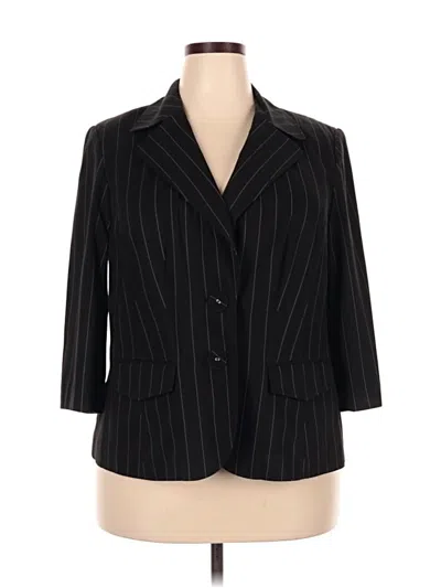 Pre-owned Lane Bryant Blazer Jacket In Black