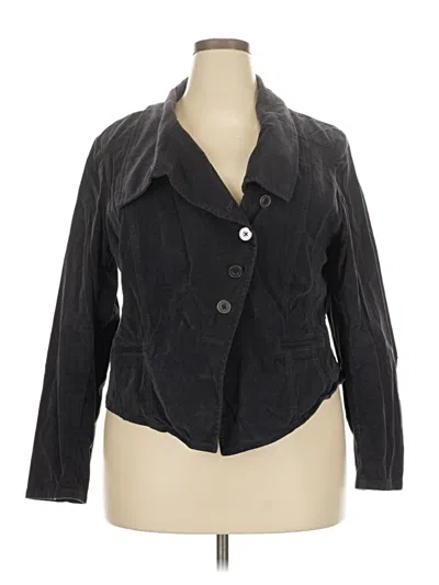 Pre-owned Lane Bryant Blazer Jacket In Black