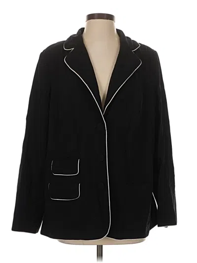Pre-owned Lane Bryant Blazer Jacket In Black