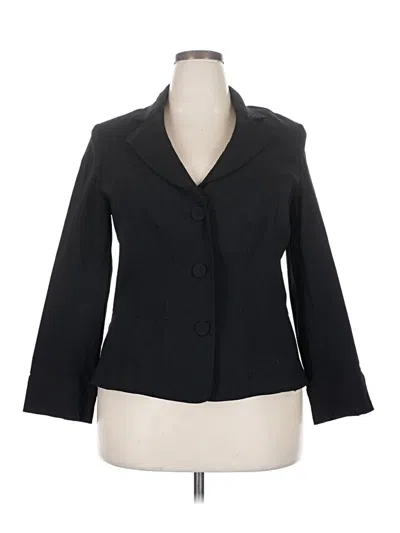 Pre-owned Lane Bryant Blazer Jacket In Black