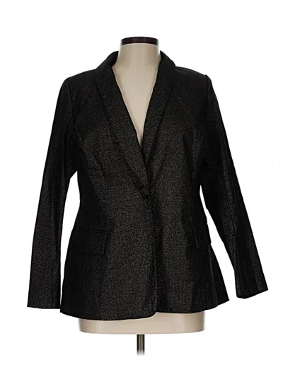 Pre-owned Lane Bryant Blazer Jacket In Black
