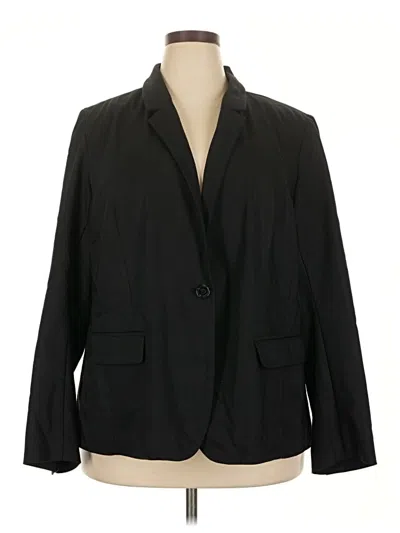 Pre-owned Lane Bryant Blazer Jacket In Black