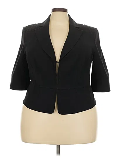 Pre-owned Lane Bryant Blazer Jacket In Black