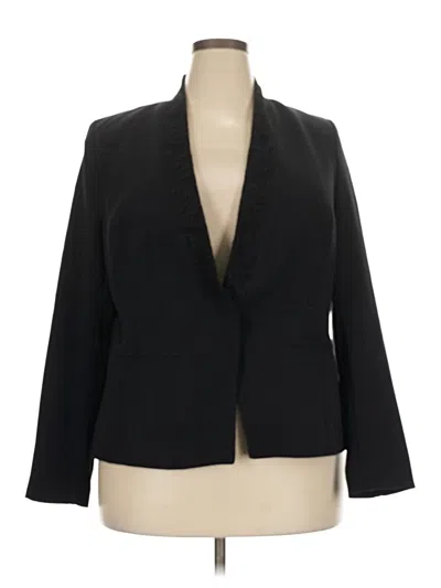 Pre-owned Lane Bryant Blazer Jacket In Black