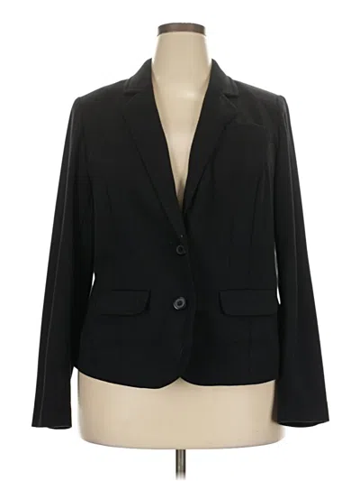 Pre-owned Lane Bryant Blazer Jacket In Black