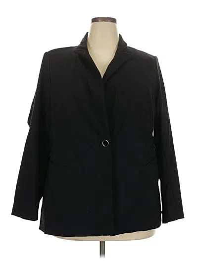 Pre-owned Lane Bryant Blazer Jacket In Black