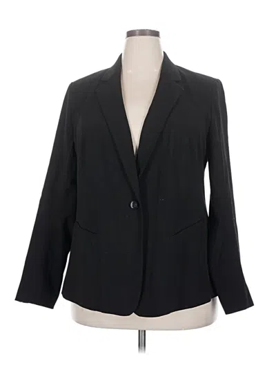 Pre-owned Lane Bryant Blazer Jacket In Black