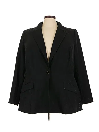 Pre-owned Lane Bryant Blazer Jacket In Black