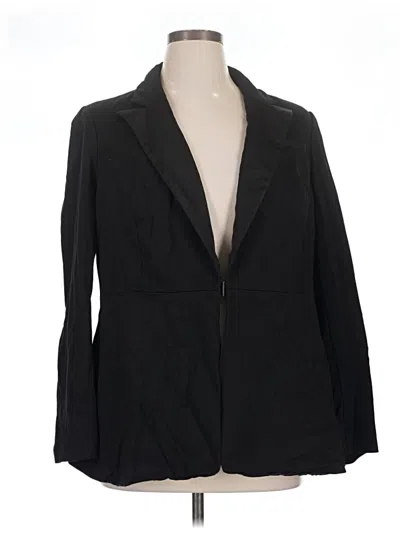 Pre-owned Lane Bryant Blazer Jacket In Black