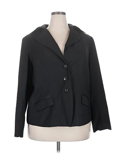 Pre-owned Lane Bryant Blazer Jacket In Black