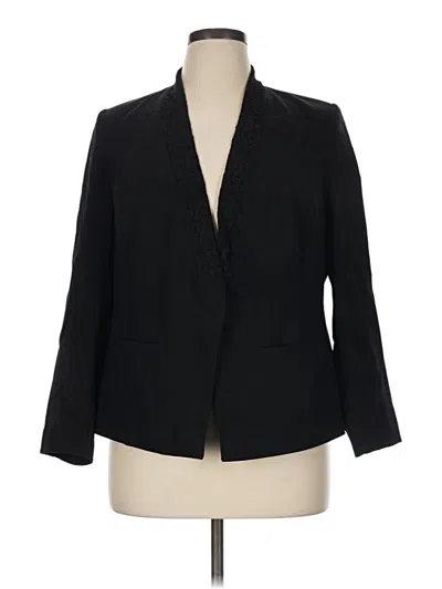 Pre-owned Lane Bryant Blazer Jacket In Black