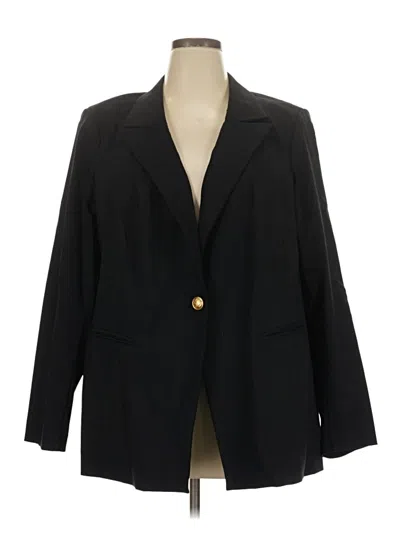 Pre-owned Lane Bryant Blazer Jacket In Black