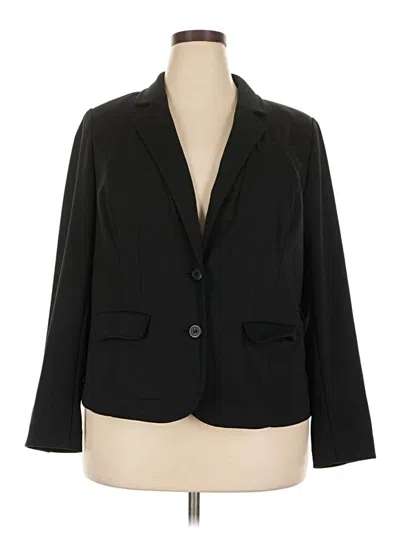 Pre-owned Lane Bryant Blazer Jacket In Black