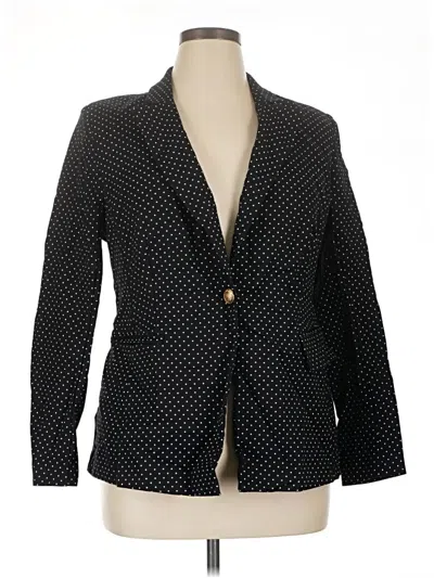 Pre-owned Lane Bryant Blazer Jacket In Black