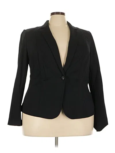 Pre-owned Lane Bryant Blazer Jacket In Black