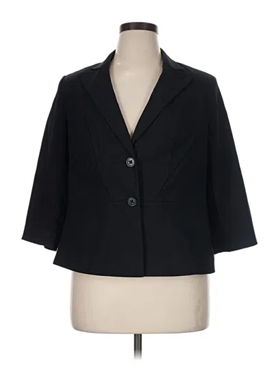 Pre-owned Lane Bryant Blazer Jacket In Black