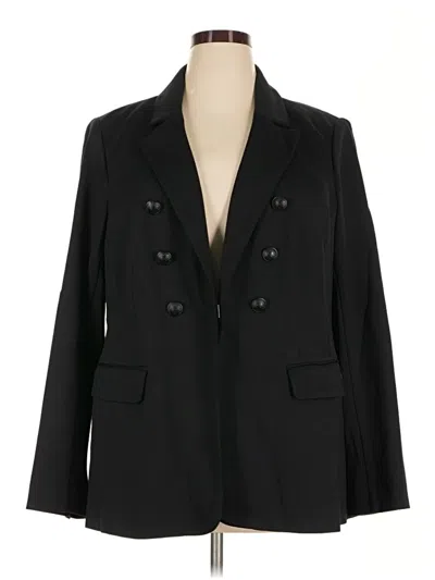 Pre-owned Lane Bryant Blazer Jacket In Black
